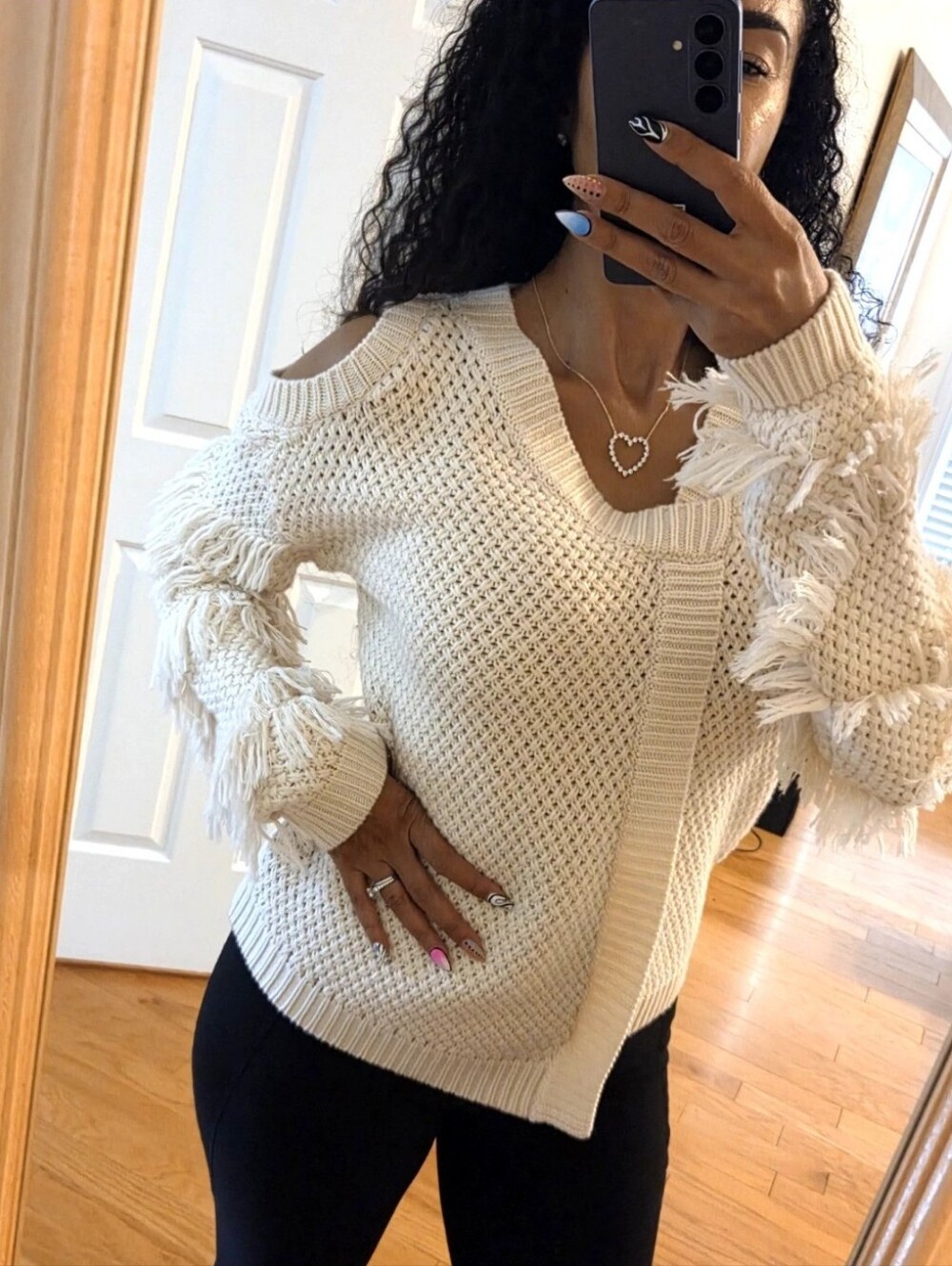 Yigal Azrouel HANDKNIT RUNWAY Fringe Sweater US8 NWT Retail $845-farfetch